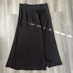 Midi Satin Skirt